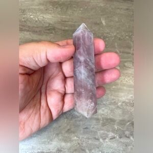 Lavender Rose Quartz Crystal Tower  